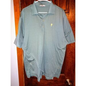 Peter Millar Mens Polo Shirt Striped Short Sleeve XL Golf Casual